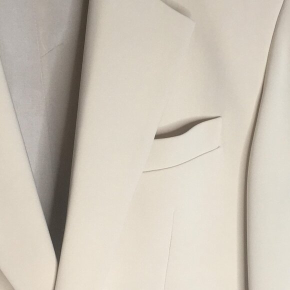 Prada Blazer Mens 44 Large  Cream Beige Two Button  Designer Jacket Italy - Picture 3 of 16